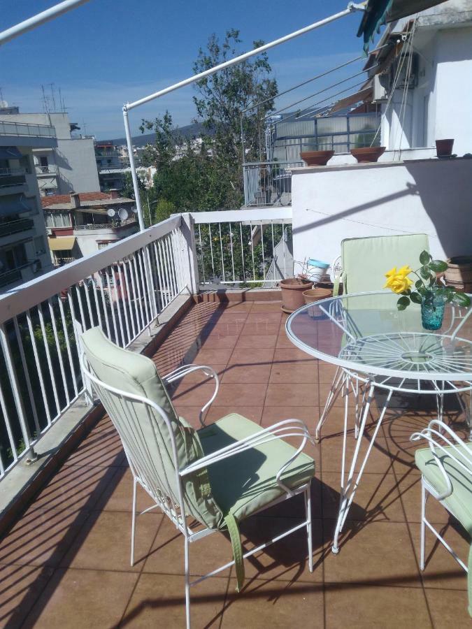 Cozy Penthouse Next To Metro Station Apartment Thessaloniki Exterior photo